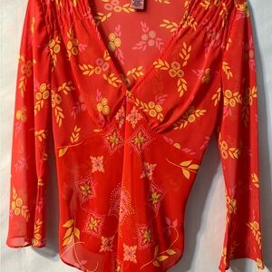 A Coral summer top, size 4, Bandolino, 100% Polyester